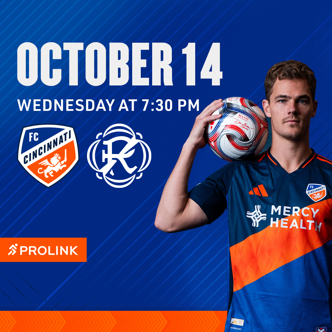 Buy tickets to FC Cincinnati vs. New England Revolution on October 14 at 7:30 pm.
