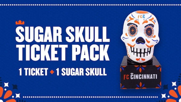Noche Latina Sugar Skull ticket pack. Get one ticket and one sugar skull.